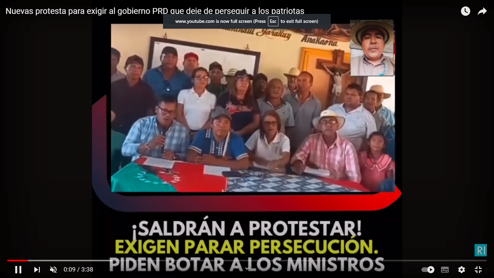 Nuevas protestas por persecucion a los patriotas panameños , por parte del gobierno PRD