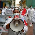 Enfermeras Panameñas protestan por un contrato permanente